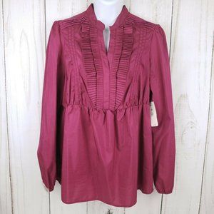 ANA A New Approach Womens Large Blouse Raspberry